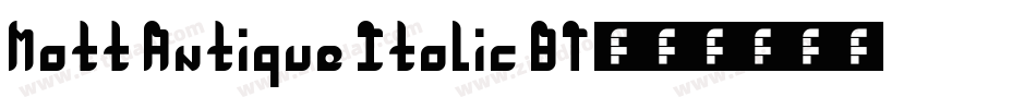 Matt Antique Italic BT字体转换